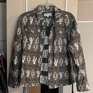 Idyllwind Black and White Patterned Utility Jacket